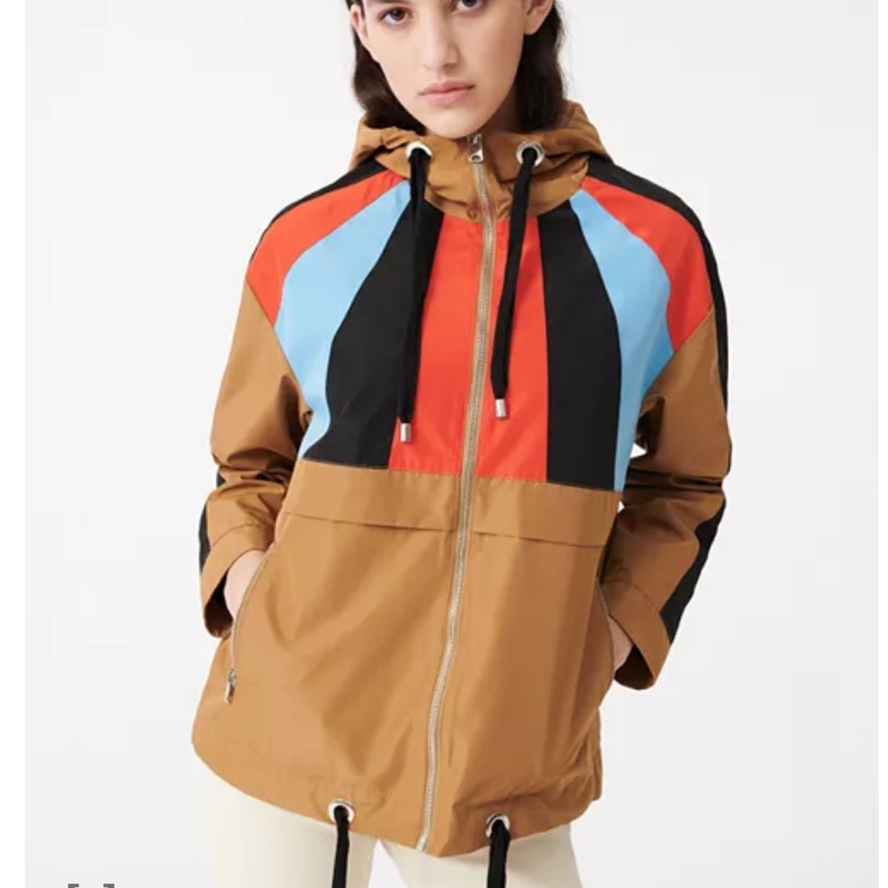 Maje Banela Colorblock Windbreaker Jacket